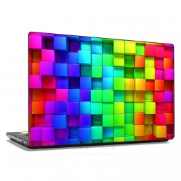 Наклейка для ноутбука - 3D квадрати