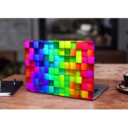 Наклейка для ноутбука - 3D квадрати