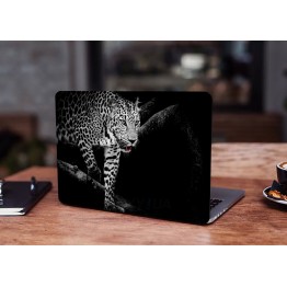 Наклейка для ноутбука - Black and white leopard