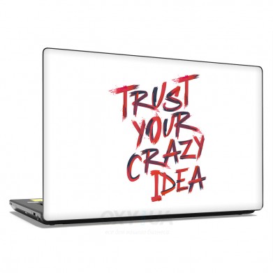 Наклейка для ноутбука - Trust your crazy idea